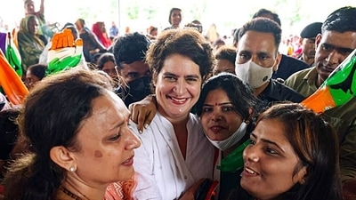 Priyanka Gandhi also said the Congress party will give 40 per cent of its tickets to women in the Uttar Pradesh assembly elections. (ANI Photo) Priyanka Gandhi also said the Congress party will give 40 per cent of its tickets to women in the Uttar Pradesh assembly elections. (ANI Photo)