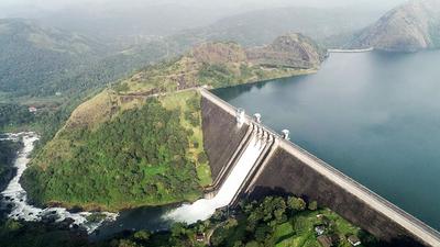 Three sirens were sounded prior to the opening of each of the shutters of Cheruthoni dam, which was last opened three years ago, Kerala State Electricity Board (KSEB) said in its Facebook page. (PTI) Three sirens were sounded prior to the opening of each of the shutters of Cheruthoni dam, which was last opened three years ago, Kerala State Electricity Board (KSEB) said in its Facebook page. (PTI)