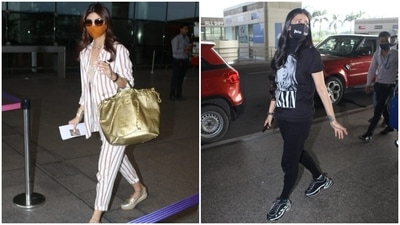 Mumbai airport was star-studded on Tuesday as multiple celebrities flew out of the city. Also while at it, they set major goals of airport fashion, and fashion police have been on constant alert since their appearance. While Shilpa Shetty blended casual and formal, Shruti set sassy standards of casual outlook. (HT Photos/Varinder Chawla) Mumbai airport was star-studded on Tuesday as multiple celebrities flew out of the city. Also while at it, they set major goals of airport fashion, and fashion police have been on constant alert since their appearance. While Shilpa Shetty blended casual and formal, Shruti set sassy standards of casual outlook. (HT Photos/Varinder Chawla)