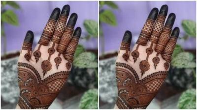 Deck up in this mehendi design and watch your hand get all the spotlight. (https://www.pinterest.com/) Deck up in this mehendi design and watch your hand get all the spotlight. (https://www.pinterest.com/)