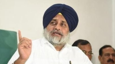 Shiromani Akali Dal president Sukhbir Singh Badal. (File photo)
