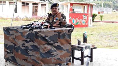 Eastern Army commander Lieutenant General Manoj Pande at Rupa, Arunachal Pradesh. (HT Photo) Eastern Army commander Lieutenant General Manoj Pande at Rupa, Arunachal Pradesh. (HT Photo)