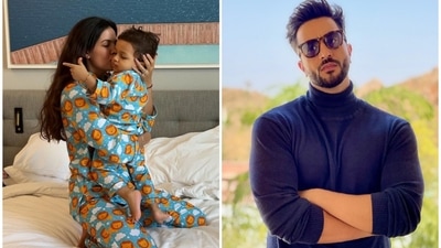 Aly Goni showered love on Natasa Stankovic’s photos with her son, Agastya. Aly Goni showered love on Natasa Stankovic’s photos with her son, Agastya.
