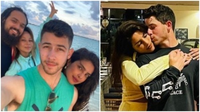 Priyanka Chopra with her husband Nick Jonas. Priyanka Chopra with her husband Nick Jonas.