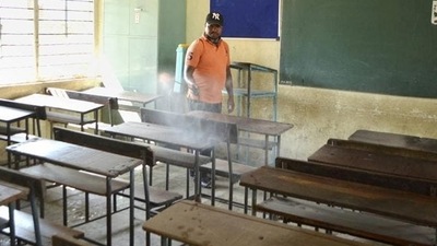 Schools in Goa reopen for classes 9 to 12 with COVID-19 protocols in place (PTI) Schools in Goa reopen for classes 9 to 12 with COVID-19 protocols in place (PTI)