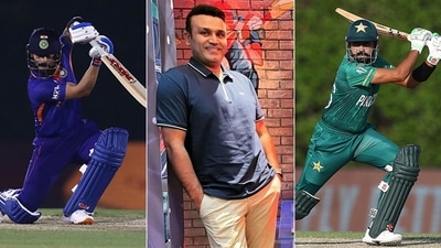 Virender Sehwag has given his take on the India vs Pakistan T20 World Cup match. (Insta/Getty) Virender Sehwag has given his take on the India vs Pakistan T20 World Cup match. (Insta/Getty)