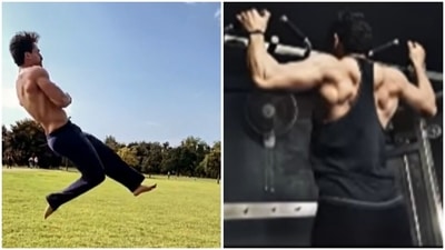 Tiger Shroff is a fitness enthusiast. The actor never takes a break from his workout routine, and it shows on him. Tiger’s fitness videos often make their way on his Instagram profile and are a marvel to watch. Here’s a list of all the times Tiger Shroff made us gape at him with his fitness. (Instagram/@tigerjackieshroff) Tiger Shroff is a fitness enthusiast. The actor never takes a break from his workout routine, and it shows on him. Tiger’s fitness videos often make their way on his Instagram profile and are a marvel to watch. Here’s a list of all the times Tiger Shroff made us gape at him with his fitness. (Instagram/@tigerjackieshroff)