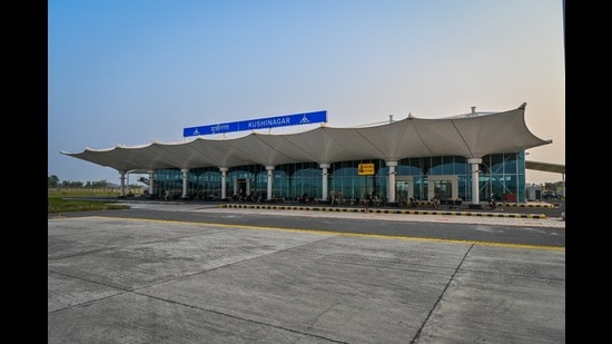 Kushinagar airport has already received queries for slots from South East Asian (Buddhist) countries (HT Photo)