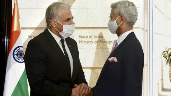 The meeting was joined by external affairs minister S Jaishankar, Israeli foreign minister Yair Lapid, US secretary of state Antony Blinken and UAE foreign minister Sheikh Abdullah bin Zayed Al Nahyan. (PTI Photo/Representative use) The meeting was joined by external affairs minister S Jaishankar, Israeli foreign minister Yair Lapid, US secretary of state Antony Blinken and UAE foreign minister Sheikh Abdullah bin Zayed Al Nahyan. (PTI Photo/Representative use)