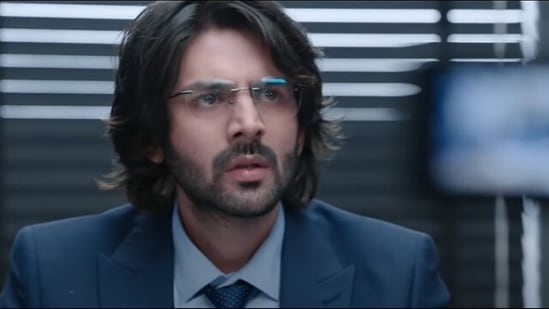 Kartik Aaryan in Dhamaka.&nbsp;