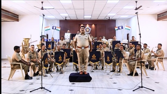 The image shows Mumbai Police's band.(Instagram/@mumbaipolice)