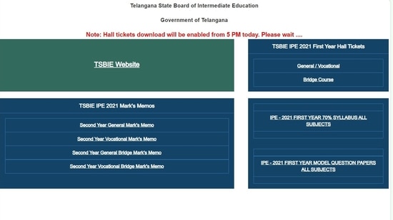 TS Inter Hall Ticket to be released today by 5 pm at tsbie.cgg.gov.in TS Inter Hall Ticket to be released today by 5 pm at tsbie.cgg.gov.in
