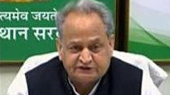 Rajasthan CM Ashok Gehlot said the ordinance will provision for strict action against those involved in cheating, paper leaks, and other irregularities in competitive examinations. (ANI Photo)