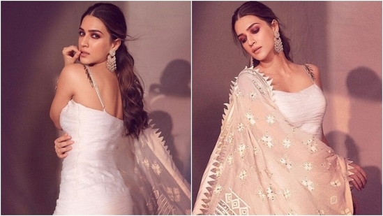 Kriti Sanon's <span class='webrupee'>?</span>1 lakh ivory sharara will ramp up your Karva Chauth wardrobe: Yay or Nay?(Instagram/@sukritigrover)