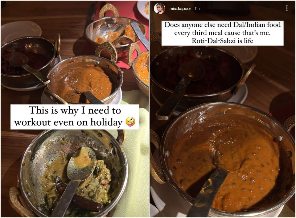 Mira Rajput's Instagram stories. Mira Rajput's Instagram stories. 