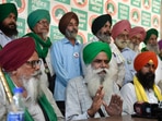 SKM leader Jagjit Singh Dallewal during a press conference at Singhu border in New Delhi on Oct. 15, 2021.(PTI File Photo) SKM leader Jagjit Singh Dallewal during a press conference at Singhu border in New Delhi on Oct. 15, 2021.(PTI File Photo)