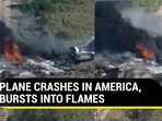 Plane crashed after hitting a fence while taking off from Houston Executive Airport, Texas (AFP/CBS) Plane crashed after hitting a fence while taking off from Houston Executive Airport, Texas (AFP/CBS)