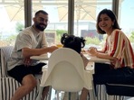 Anushka Sharma with Virat Kohli and Vamika.