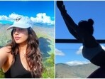 Janhvi Kapoor doing yoga in hills is the mid-week workout motivation we need, video inside(Instagram/@janhvikapoor)