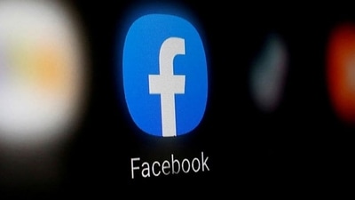 A Facebook logo is displayed on a smartphone in this illustration taken January 6, 2020. (Reuters)