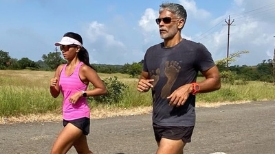 Milind Soman and Ankita Konwar's perfect date looks like this... (Instagram/@milindrunning) Milind Soman and Ankita Konwar's perfect date looks like this... (Instagram/@milindrunning)