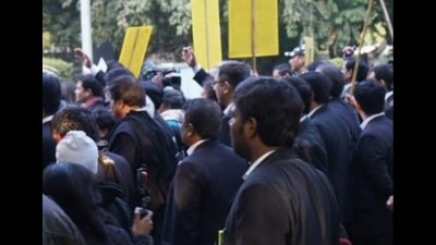 The work boycott call had been given by the Bar Council of Uttar Pradesh . (HT File Photo) The work boycott call had been given by the Bar Council of Uttar Pradesh . (HT File Photo)