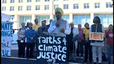 EcoSikh president Rajwant Singh joins faith leaders submitting appeal to the US State Department on climate. EcoSikh president Rajwant Singh joins faith leaders submitting appeal to the US State Department on climate.