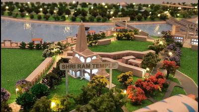 The model of Ram temple in Ayodhya. (File photo) The model of Ram temple in Ayodhya. (File photo)