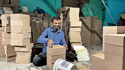 Mr Khan inherited the profession from his late father, who arrived a lifetime ago in the Walled City from Allahabad in UP. (Mayank Austen Soofi) Mr Khan inherited the profession from his late father, who arrived a lifetime ago in the Walled City from Allahabad in UP. (Mayank Austen Soofi)