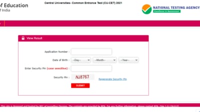 CUCET 2021 results: The National Testing Agency on Wednesday, October 20 declared the Central Universities- Common Entrance Exam, CUCET 2021, results. (cucet.nta.nic.in)