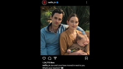 The caption of the post invites several hilarious responses from netizens. (Instagram/@ netflix_in) The caption of the post invites several hilarious responses from netizens. (Instagram/@ netflix_in)