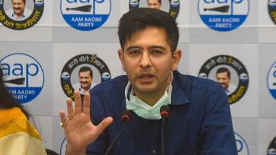 AAP leader Raghav Chadha. (HT File Photo)