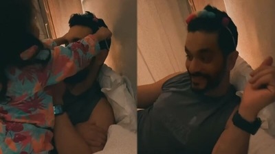 Angad Bedi playing with Mehr. Angad Bedi playing with Mehr. 