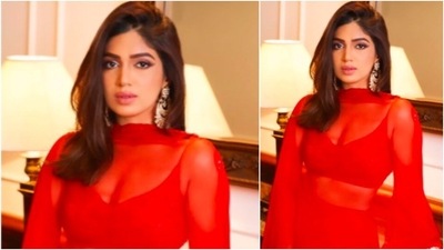 Bhumi Pednekar picked the outfit from the Indian clothing line MANISHII. (Instagram/@bhumipednekar) Bhumi Pednekar picked the outfit from the Indian clothing line MANISHII. (Instagram/@bhumipednekar)