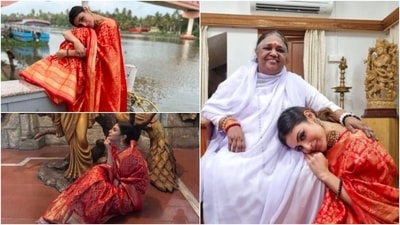In her recent Instagram photos, Mouni Roy shows her spiritual side. Her fans are often used to seeing the actor flaunting her fashion and dance skills but this time she shared something different for her well wishers. (Instagram/@imouniroy) In her recent Instagram photos, Mouni Roy shows her spiritual side. Her fans are often used to seeing the actor flaunting her fashion and dance skills but this time she shared something different for her well wishers. (Instagram/@imouniroy)