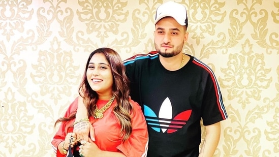 Afsana Khan with her fiance Saajz (Sajan Sharma).(Instagram)
