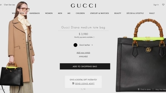 If you wish to include the bag to your collection, we have the price details for you. The Gucci Diana medium tote bag is worth <span class=