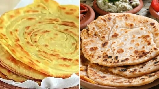 Lachcha Paratha vs Paneer Paratha(Pinterest)