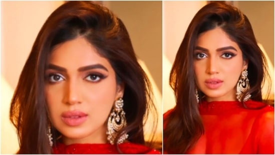 Bhumi Pednekar is a makeup enthusiast and often shares her makeup videos with her fans. Bhumi did her own makeup for this look and nailed it.(Instagram/@bhumipednekar)