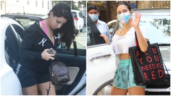sara ali khan nora fatehi 1634725969660 1634727079397 Nora Fatehi and Sara Ali Khan were snapped in Mumbai today. For the outing, both Nora and Sara chose comfy looks. They also served up tips on nailing an effortless athleisure moment, and we are taking notes.(HT Photo/Varinder Chawla)