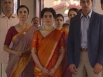 Sanya Malhotra and Abhimanyu Dassani in Meenakshi Sundareshwar.