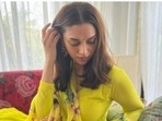 Aditi Rao Hydari cuts a perfect blend of ethnic and elegance in yellow(Instagram/@aditiraohydari) Aditi Rao Hydari cuts a perfect blend of ethnic and elegance in yellow(Instagram/@aditiraohydari)