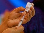 According to official figures cited by the news agency, 4.93 crore people in Gujarat are above the age of 18 and eligible for taking Covid-19 vaccine. (Representational image)(AFP) According to official figures cited by the news agency, 4.93 crore people in Gujarat are above the age of 18 and eligible for taking Covid-19 vaccine. (Representational image)(AFP)