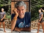 Milind Soman's ‘3-4 minutes of play time’ with mudgar is perfect fitness inspo(Instagram/milindrunning) Milind Soman's ‘3-4 minutes of play time’ with mudgar is perfect fitness inspo(Instagram/milindrunning)