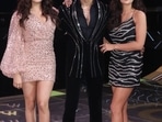 Janhvi Kapoor and Sara Ali Khan with Ranveer Singh at The Big Picture show. (Varinder Chawla) Janhvi Kapoor and Sara Ali Khan with Ranveer Singh at The Big Picture show. (Varinder Chawla)