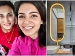 Samantha Ruth Prabhu and her friend at a resort in Rishikesh. Samantha Ruth Prabhu and her friend at a resort in Rishikesh.
