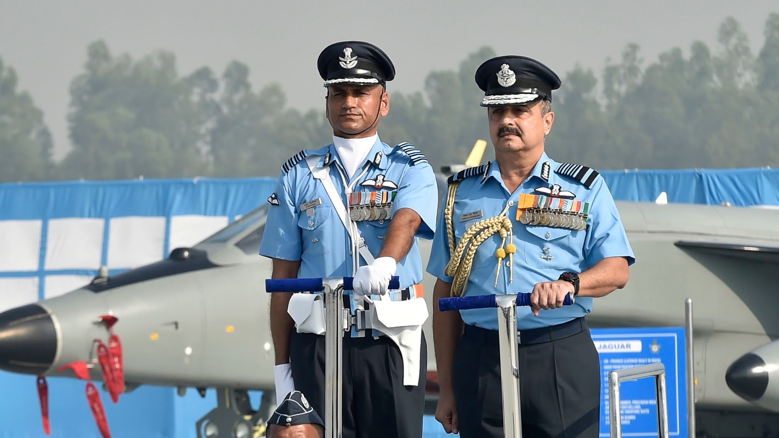 chaudhari: IAF Chief VR Chaudhari visits forward fighter base