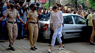 Ananya Panday was interrogated for almost two hours on Thursday afternoon at the NCB office in Mumbai.&nbsp; (AFP)