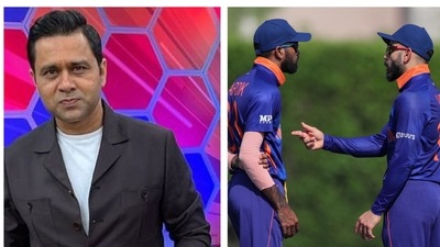 Aakash Chopra and Virat Kohli. (File)