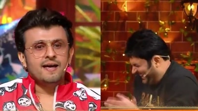 Sonu Nigam leaves Kapil Sharma in splits. Sonu Nigam leaves Kapil Sharma in splits. 